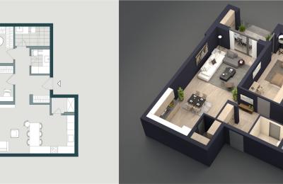 Banese ne shitje, 111.91m2  JAKOVA HOUSING Gjakovë, Objekti 5  Ap.01