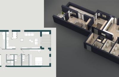 Banese ne shitje, 142.30m2  JAKOVA HOUSING Gjakovë, Objekti 5  Ap.03