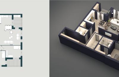 Banese ne shitje, 145.99m2  JAKOVA HOUSING Gjakovë, Objekti 6 Ap.02