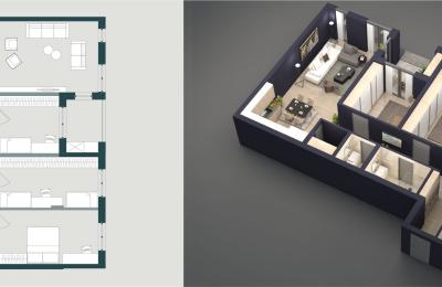 Banese ne shitje, 132.46m2  JAKOVA HOUSING Gjakovë, Objekti 6 Ap.04