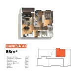 Banesë në shitje Objekti A1 , 85 m2