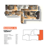 Banesë në shitje Objekti A2, 125 m2