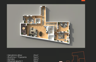 Banesë në shitje Objekti D2, 130 m2