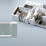 Penthouse ne shitje, VV TOWER, Apartmenti 01, Tip 3+1, 194.54m2