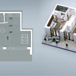 Penthouse ne shitje, VV TOWER, Apartmenti 05, Tip 3+1, 196.54m2