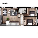 Penthause në shitje, Lamela 2, 289.90 m2