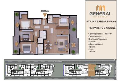 Penthouse në Shitje – HYRJA A, BANESA PH-A-03, Objekti III | General Immo Group