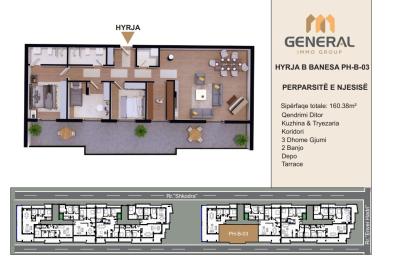 Penthouse në Shitje – HYRJA B BANESA PH-B-03 Objekti III | General Immo Group