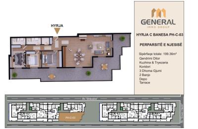 Penthouse në Shitje – HYRJA C BANESA PH-C-03 Objekti III | General Immo Group