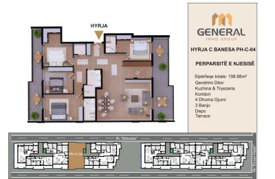 Penthouse në Shitje – HYRJA C BANESA PH-C-04 Objekti III | General Immo Group