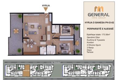 Penthouse në Shitje – HYRJA D BANESA PH-D-02 Objekti III | General Immo Group