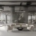 Recepcion- Salle konferencë me qera 921m2, Glower tover, Kati 0, Veternik