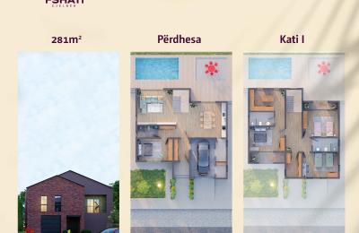 Fshati Gjelbër, Moglicë Projekti 1 – 82 Shtëpi, 281m²