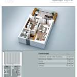 Banesë në shitje, VV TOWER, Apartmenti 04, Tip 1+1, 95.29m2, kati 2