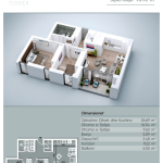 Banesë në shitje, VV TOWER, Apartmenti 01, Tip 2+1, 90.98m2, kati 2