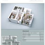 Banesë në shitje, VV TOWER, Apartmenti 10, Tip 2+1, 101.95m2, kati 2,3,4,5,6,7