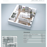 Banesë në shitje, VV TOWER, Apartmenti 11, Tip 2+1, 103.65m2, kati 3,4,5,6,7