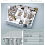 Banesë në shitje, VV TOWER, Apartmenti 08, Tip 3+1, 196.61m2, kati 2