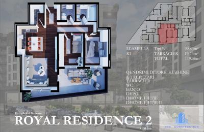 ROYAL RESIDENCE - PENTHOUSE Tip A Llamella R2 119.56 m2