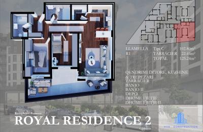 ROYAL RESIDENCE - PENTHOUSE Tip C Llamella R1 125.24 m2