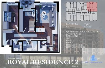 ROYAL RESIDENCE - APARTMENT Tip F Llamella R2 91.70 m2