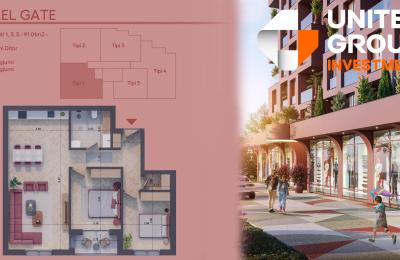 Banesë në shitje, Pixel GATE, Tip 1, Kati 1, 3, 5 - 91.01m2