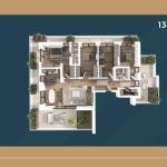 KORAL TOWER II, Banesë ne shitje TIP 18, 136.52m2