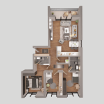 Park Residence Prishtina Objekti 9 Tip 2, 112.70m2 kati 9