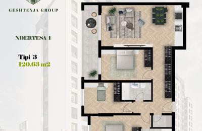 KOMPLEKSI GËSHTENJA BANESA TIP 3, 120.63 m2