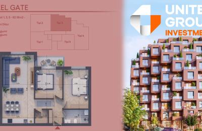 Banesë në shitje, Pixel GATE, Tip 3, Kati 1, 3, 5 - 82.18m2