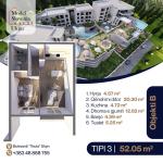SUNRISE Banesë në qendër ULQIN Tip 3  Ob B  52.05m2