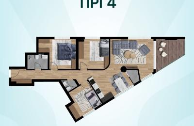 Ofrohet banesë për shitje, KLUB INVEST, Ndërtesa L5, Tip 04, 113m2