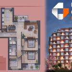 Banesë në shitje, Pixel GATE, Tip 4.1, Kati 2, 4, 6 - 114.21m2