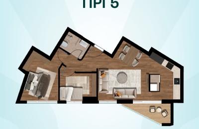 Ofrohet banesë për shitje, KLUB INVEST, ndërtesa L5, Tip 05, 75m2