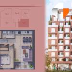 Banesë në shitje, Pixel GATE, Blloku 2, Tip 5, Kati 1, 3, 5 - 84.52m2