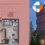 Banesë në shitje, Pixel GATE, Tip 5.1, kati 2, 4, 6, - 61.93m2