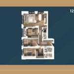 KORAL TOWER II, Banesë ne shitje TIP 7, 126.77m2