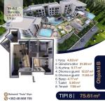 SUNRISE Banesë në qendër ULQIN Tip 8  Ob B  76.51m2