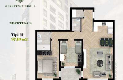 KOMPLEKSI GËSHTENJA BANESA TIP 11, 97.13  m2