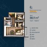 TROJA 2, Banesë T1, Objekti 5, 86.11m2