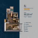 TROJA 2, Banesë T1, Objekti 6, 92.20m2