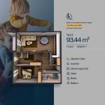 TROJA 2, Banesë T3, Objekti 7, 93.44 m2