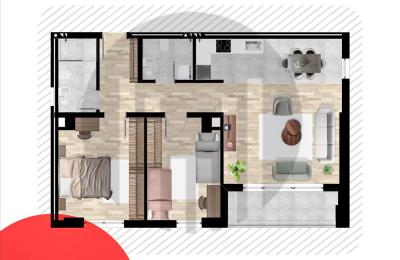 Banesë me 2 dhoma gjumi në shitje në lagjen Tophane