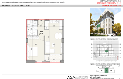 Shitet Apartament 1+1 prane qendres Durres.