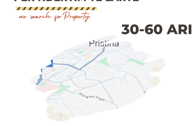Kërkojm Tokë për Shitje apo Konpenzim për Ndërtim te Lartë 30-60 Ari Kodi i shpalljes: 6659