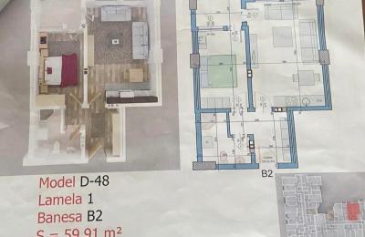 Shitet banesa 2 dhomshe 60m2 kati 5 Fushë Kosovë