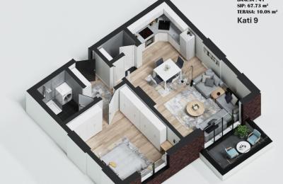 Banesë 67.73 m² për SHITJE, te Gjykatat