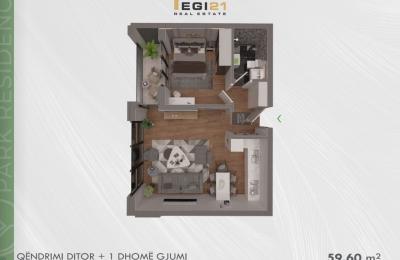 Banesë 59.60 m² për SHITJE, Prishtina e Re