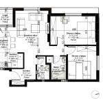 BANESE ME 82.7  m² NE OBJEKIN 4   "ART CONSTRUCTION"