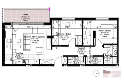 BANESE ME 88.9  m² NE OBJEKIN 4   "ART CONSTRUCTION"